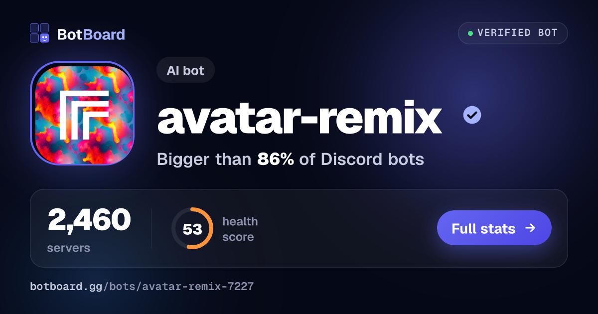 Share card for avatar-remix