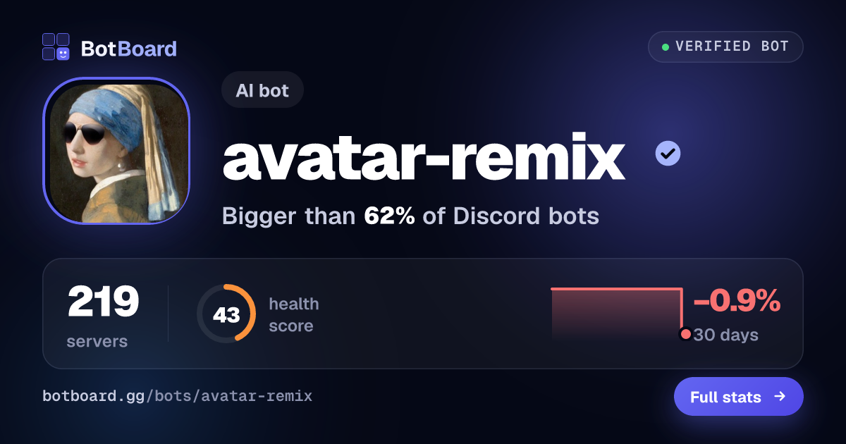 Share card for avatar-remix