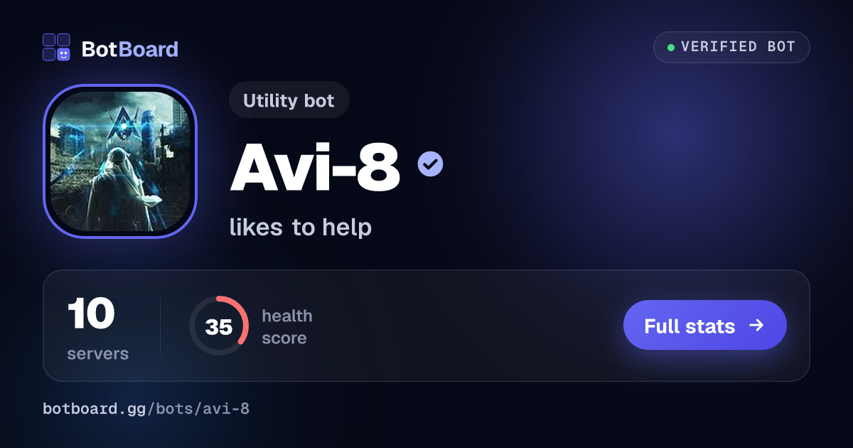 Share card for Avi-8