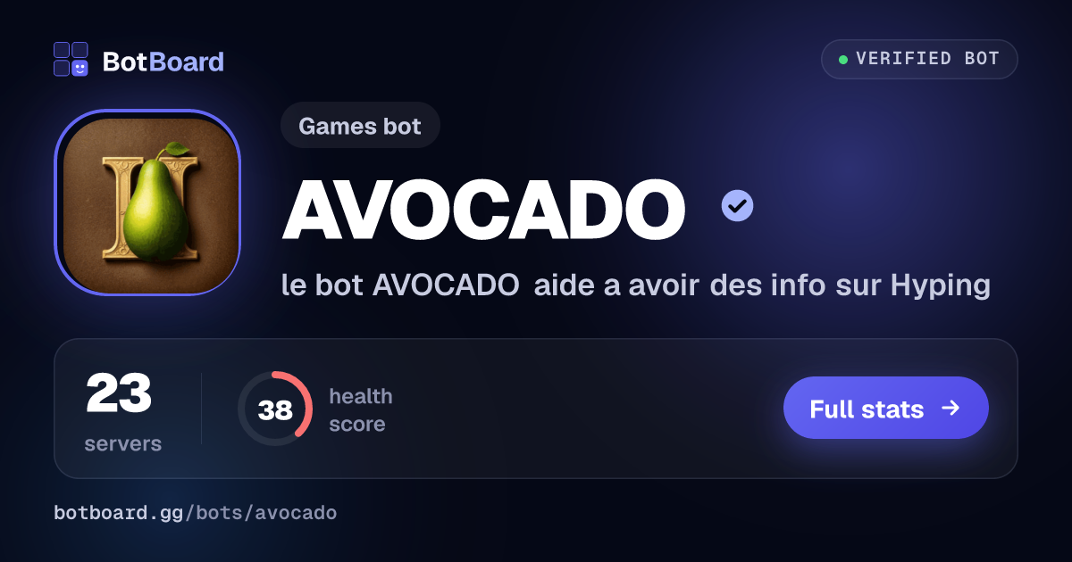 Share card for AVOCADO