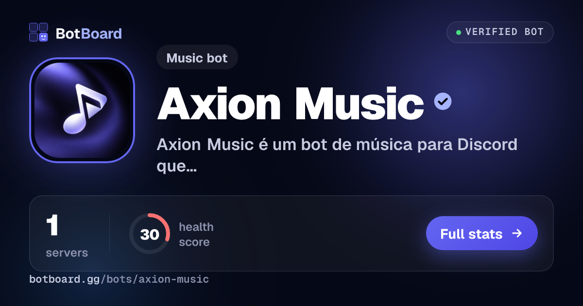 Share card for Axion Music