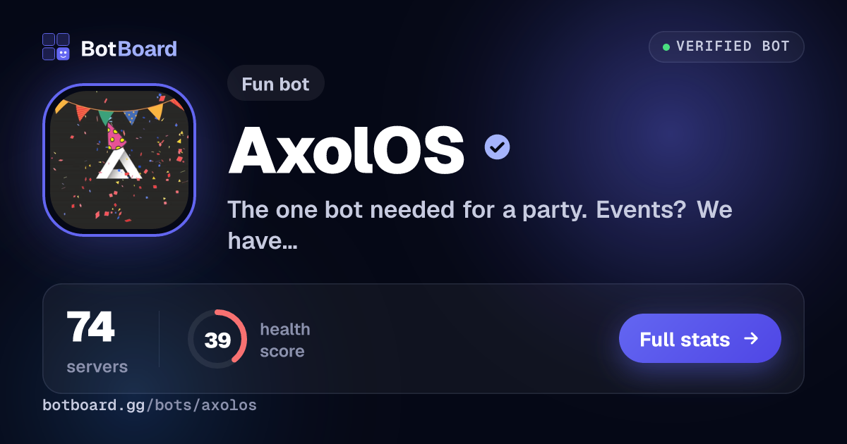Share card for AxolOS
