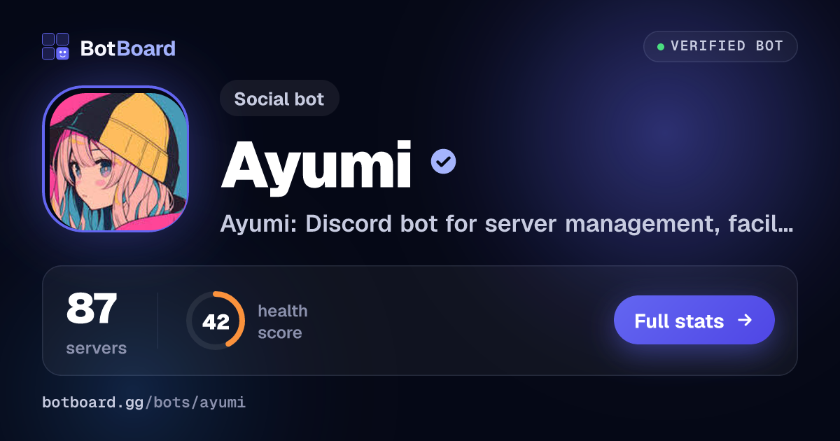 Share card for Ayumi