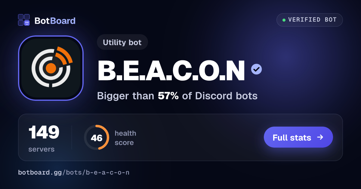 Share card for B.E.A.C.O.N