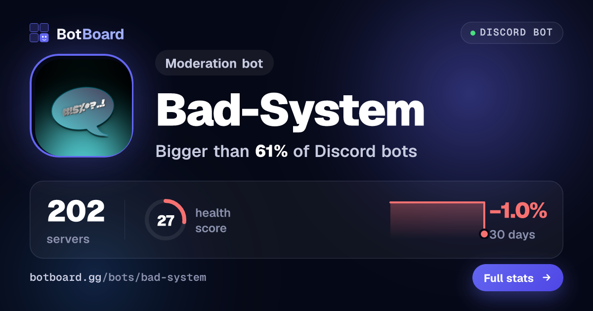 Share card for Bad-System