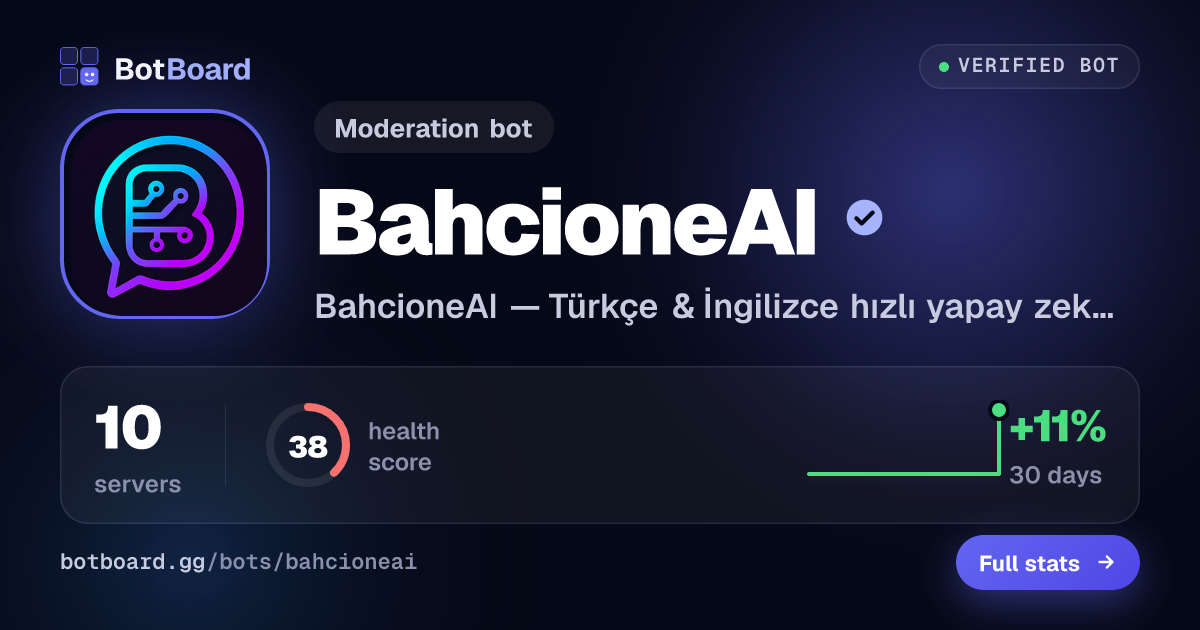Share card for BahcioneAI