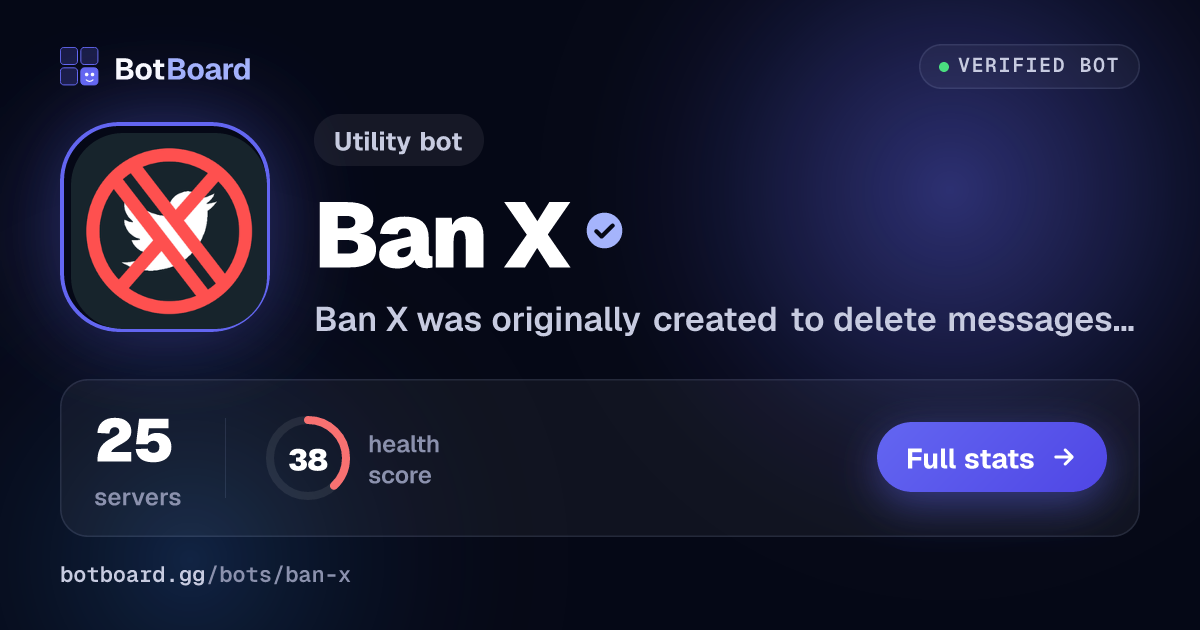 Share card for Ban X
