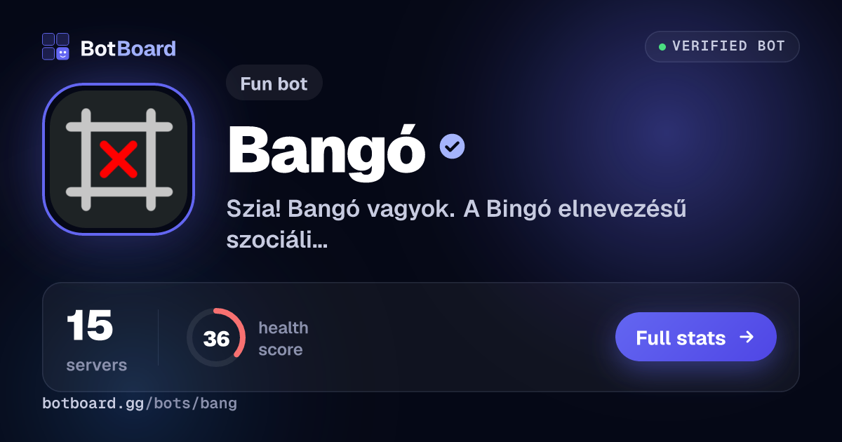 Share card for Bangó