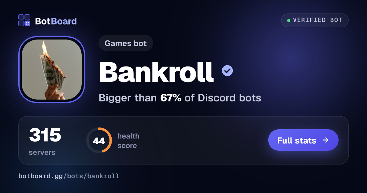 Share card for Bankroll