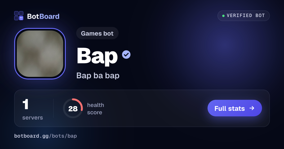 Share card for Bap