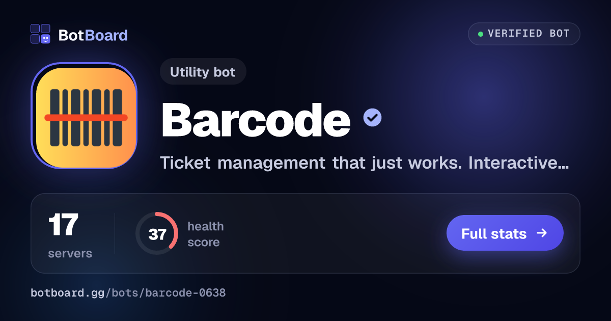 Share card for Barcode
