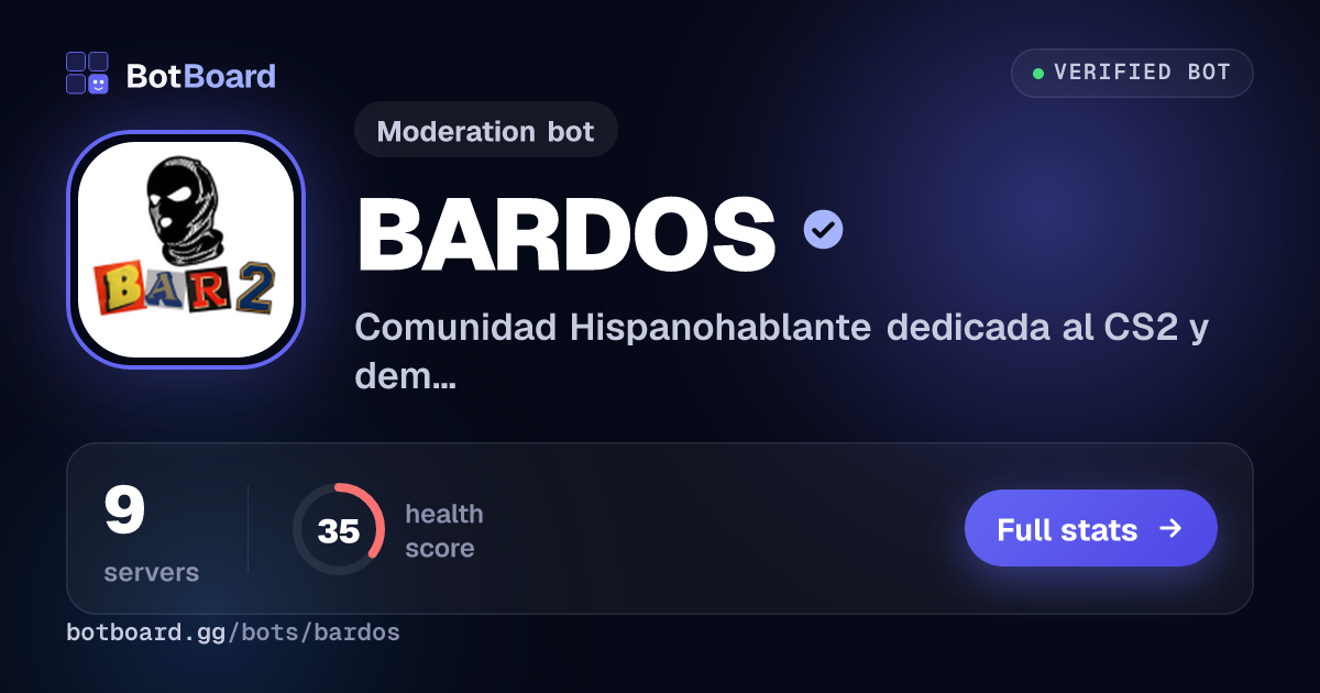 Share card for BARDOS