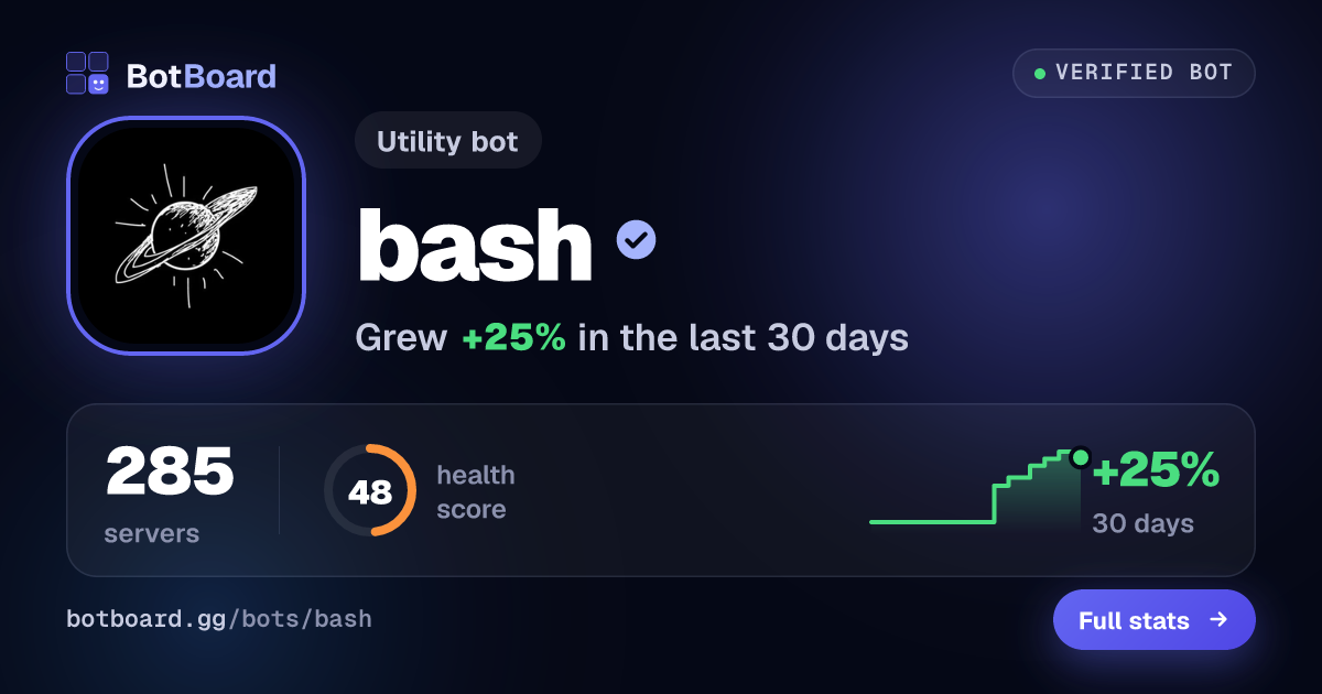 Share card for bash