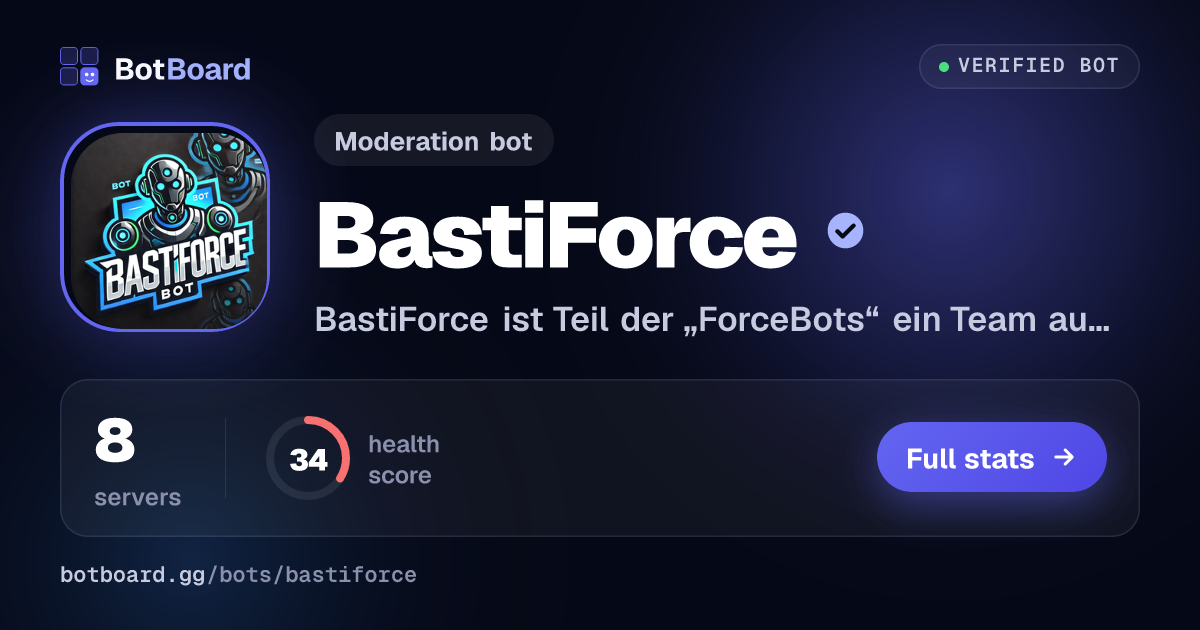 Share card for BastiForce