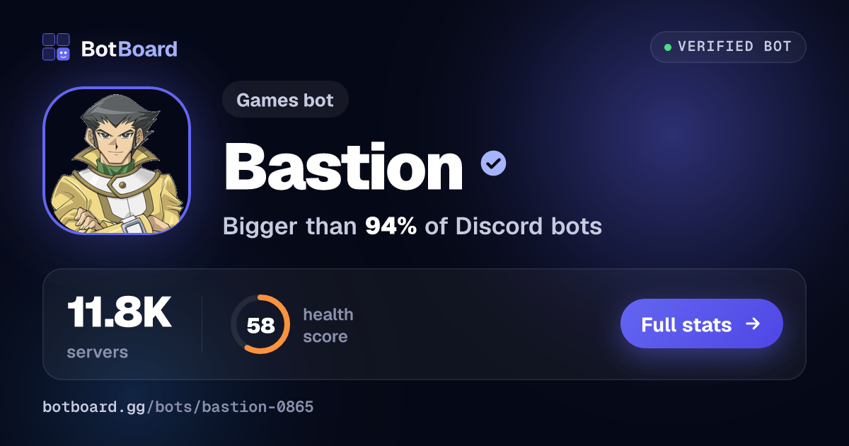 Share card for Bastion