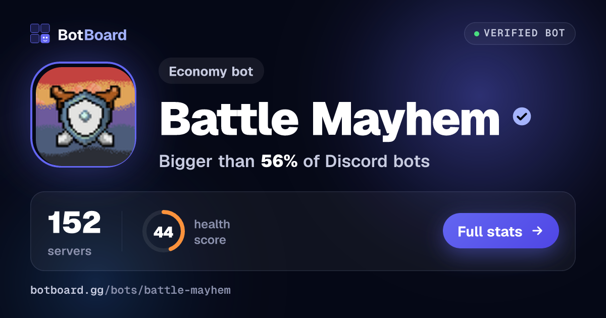 Share card for Battle Mayhem