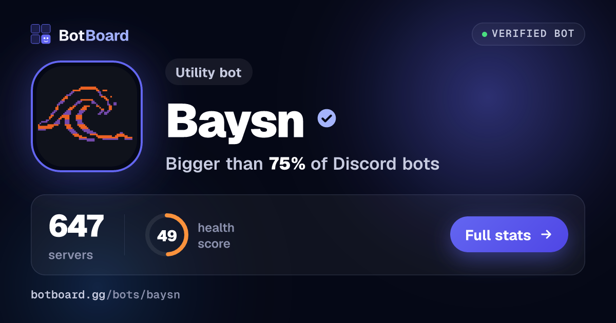 Share card for Baysn