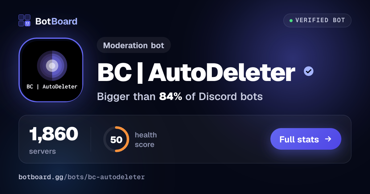 Share card for BC | AutoDeleter