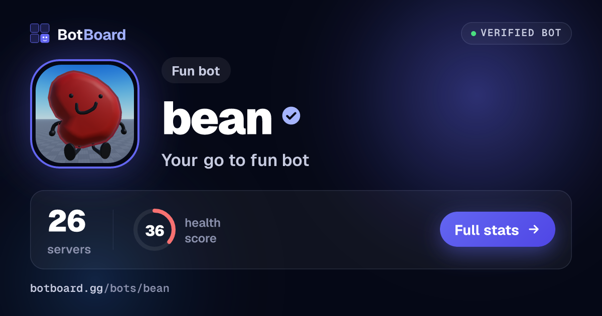 Share card for bean