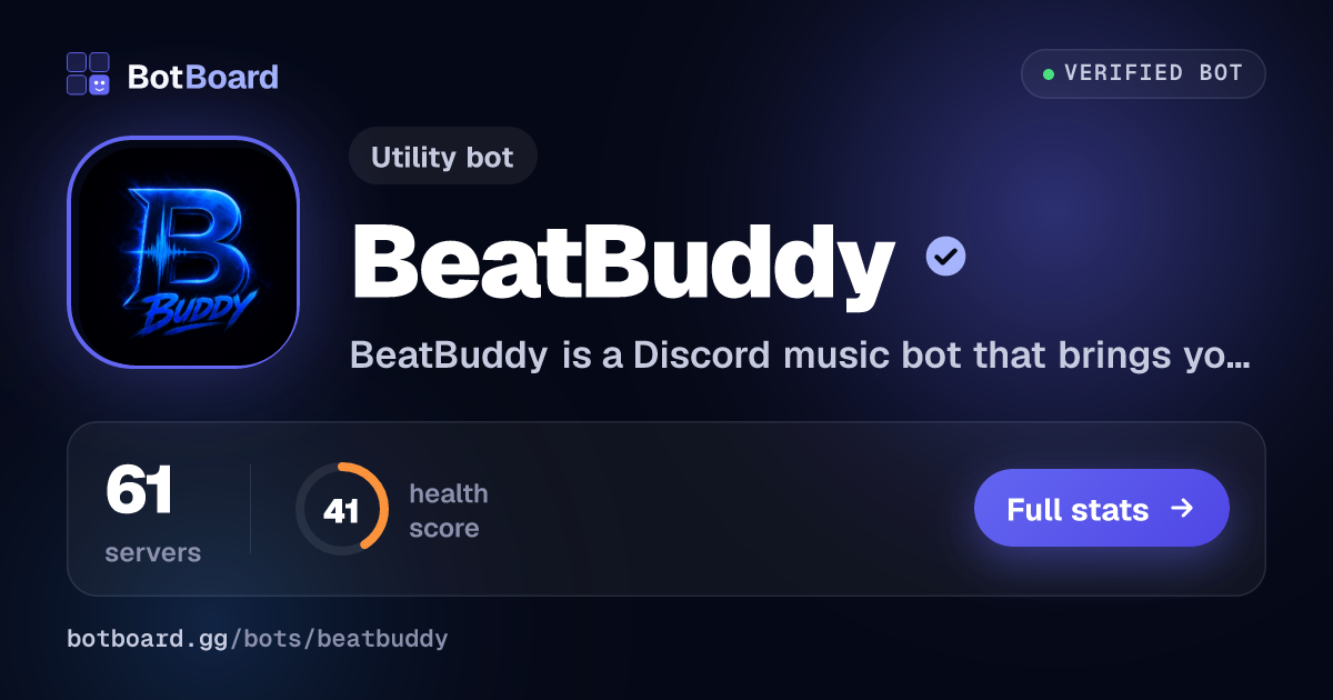 Share card for BeatBuddy