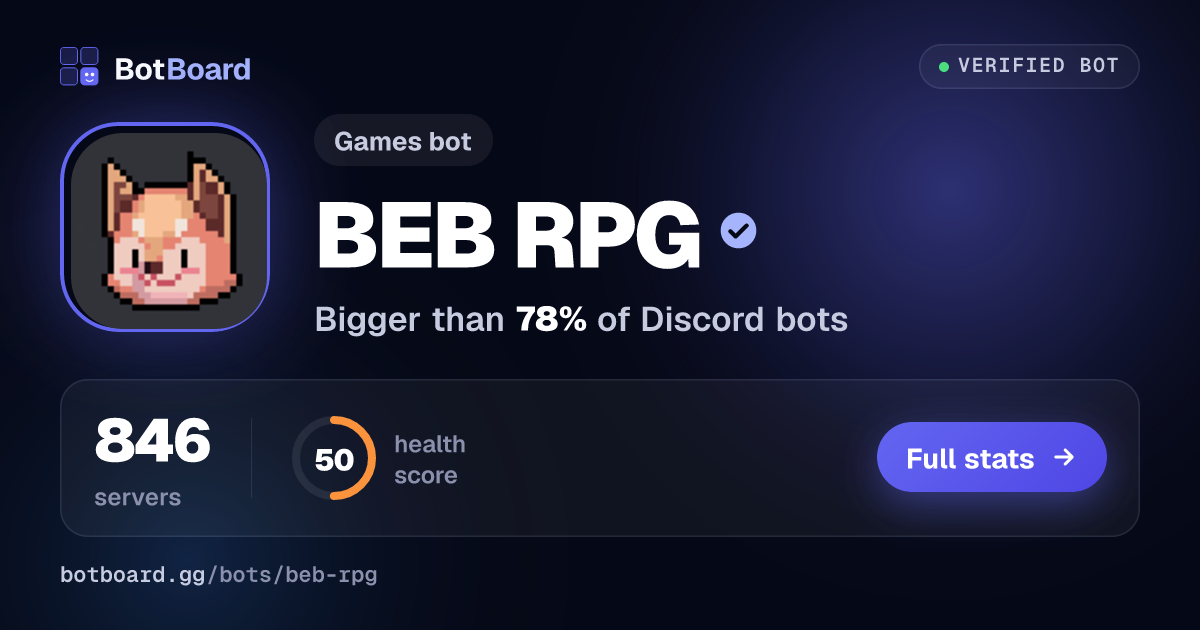Share card for BEB RPG