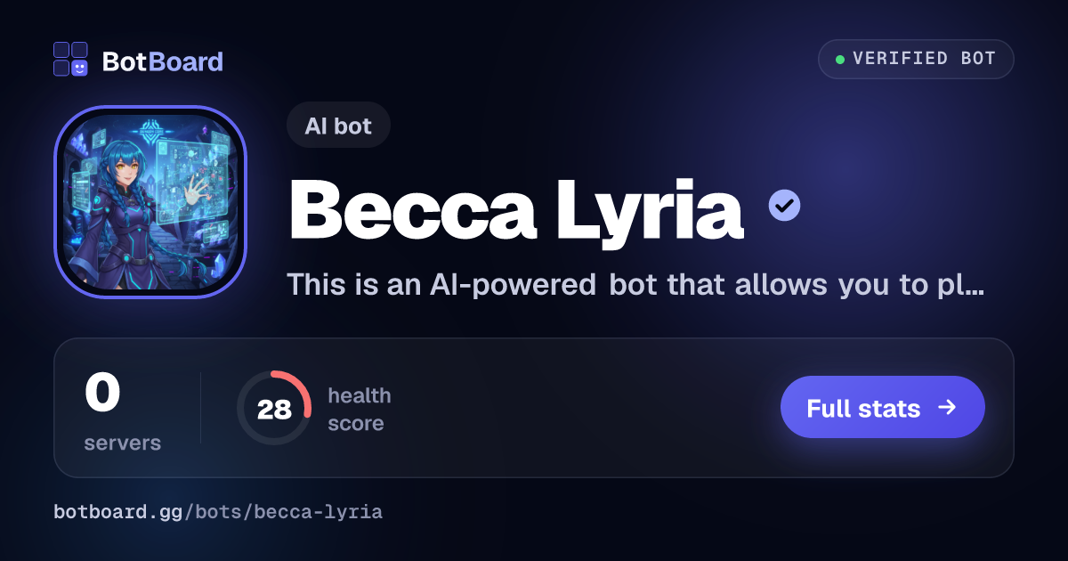Share card for Becca Lyria