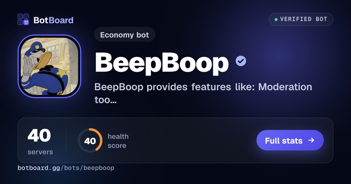 Share card for BeepBoop
