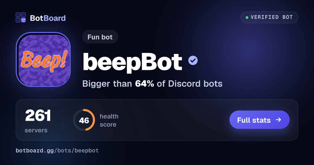 Share card for beepBot