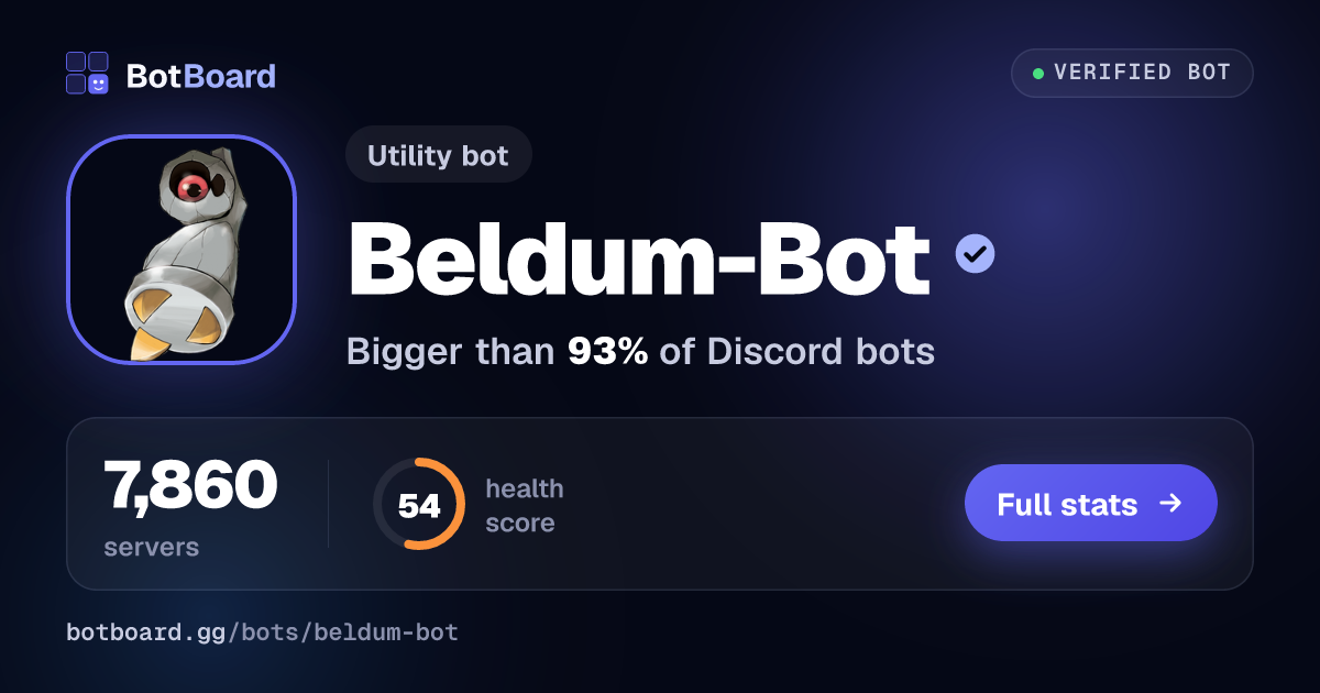 Share card for Beldum-Bot