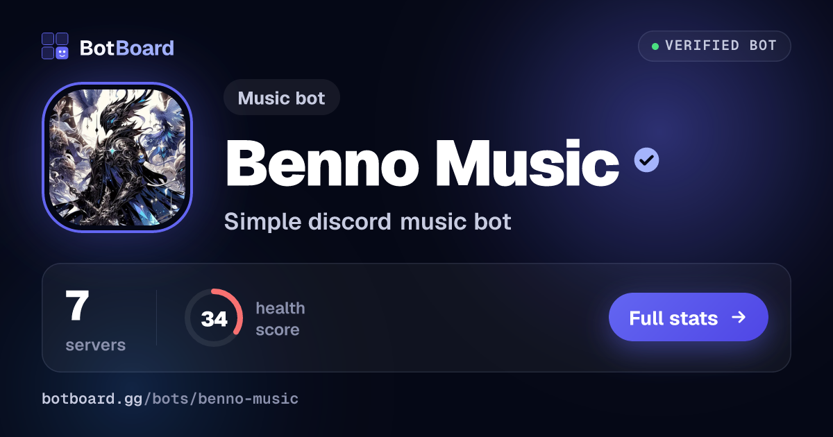 Share card for Benno Music