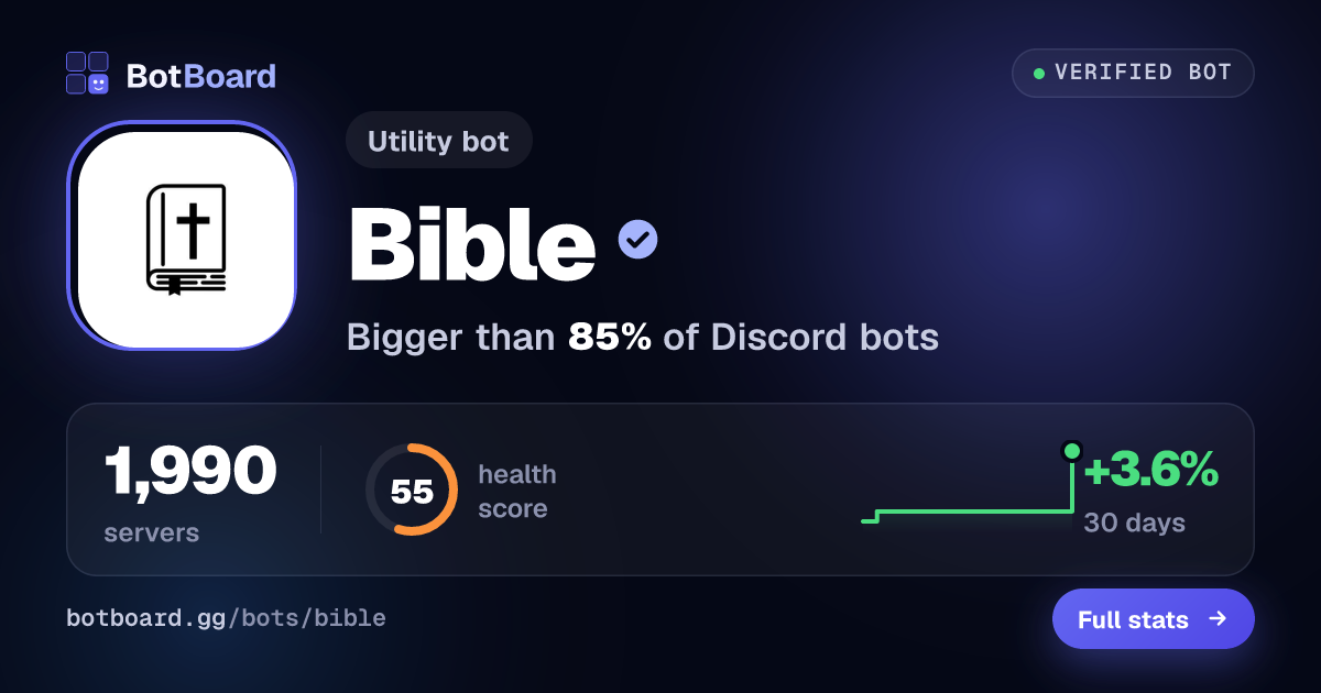 Share card for Bible