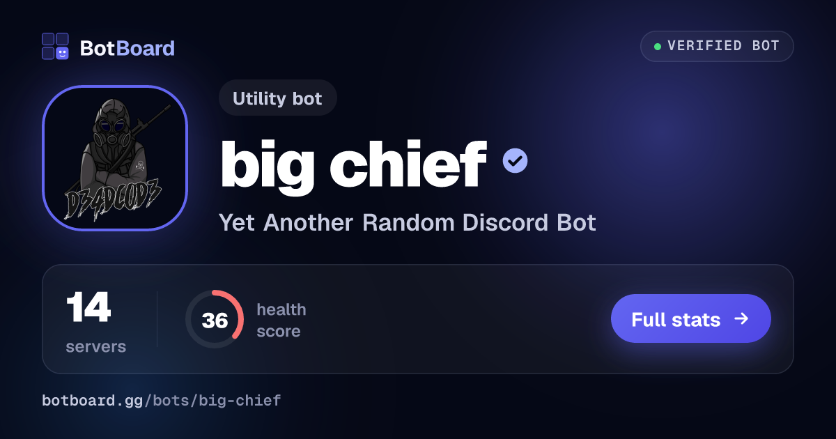 Share card for big chief