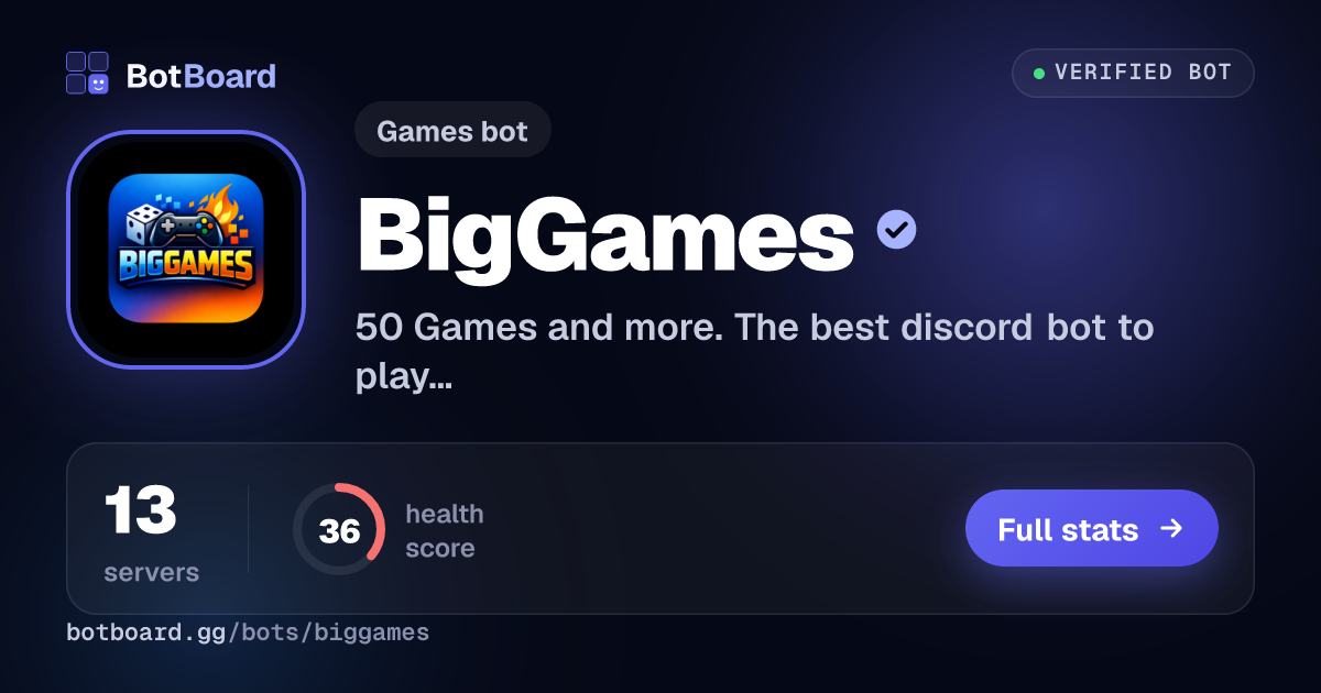 Share card for BigGames