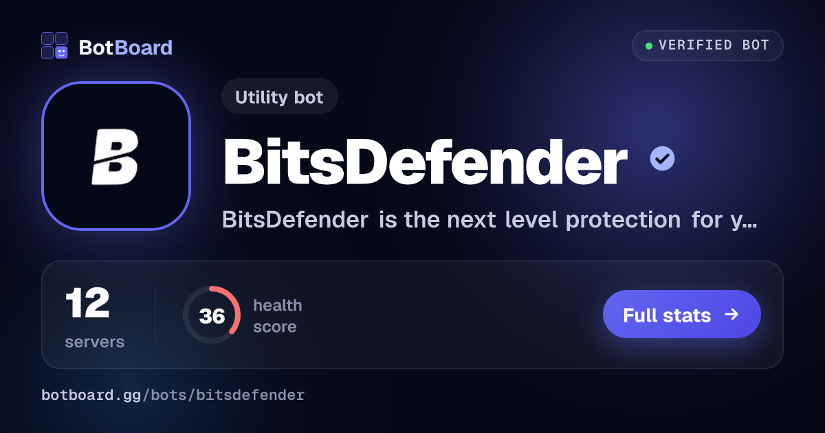 Share card for BitsDefender