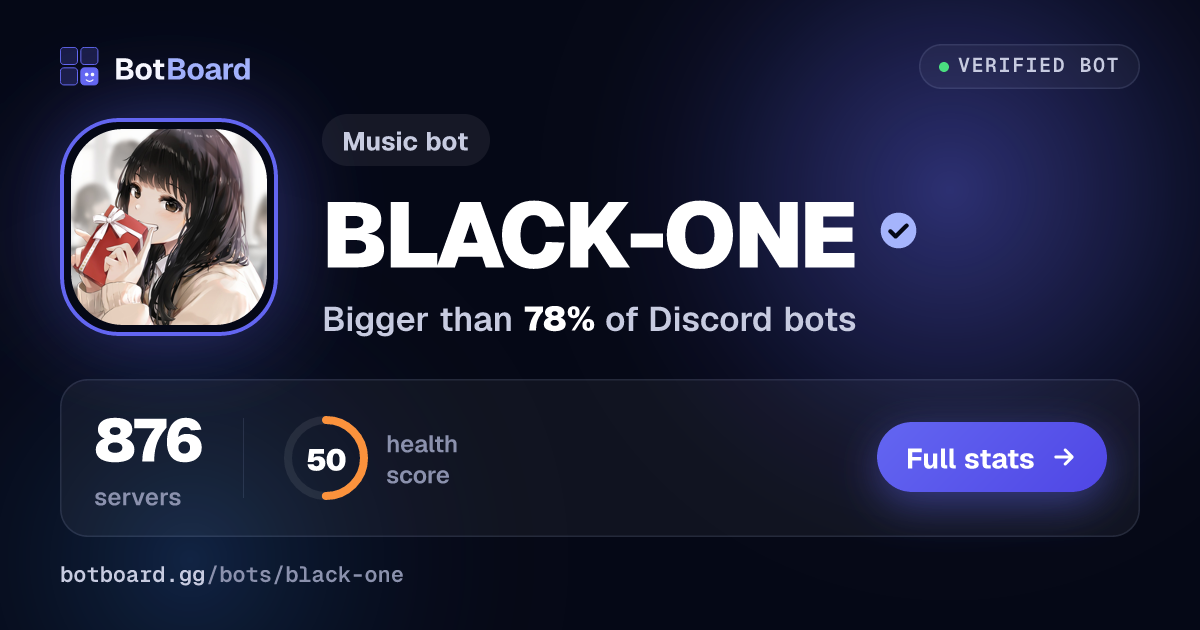 Share card for BLACK-ONE