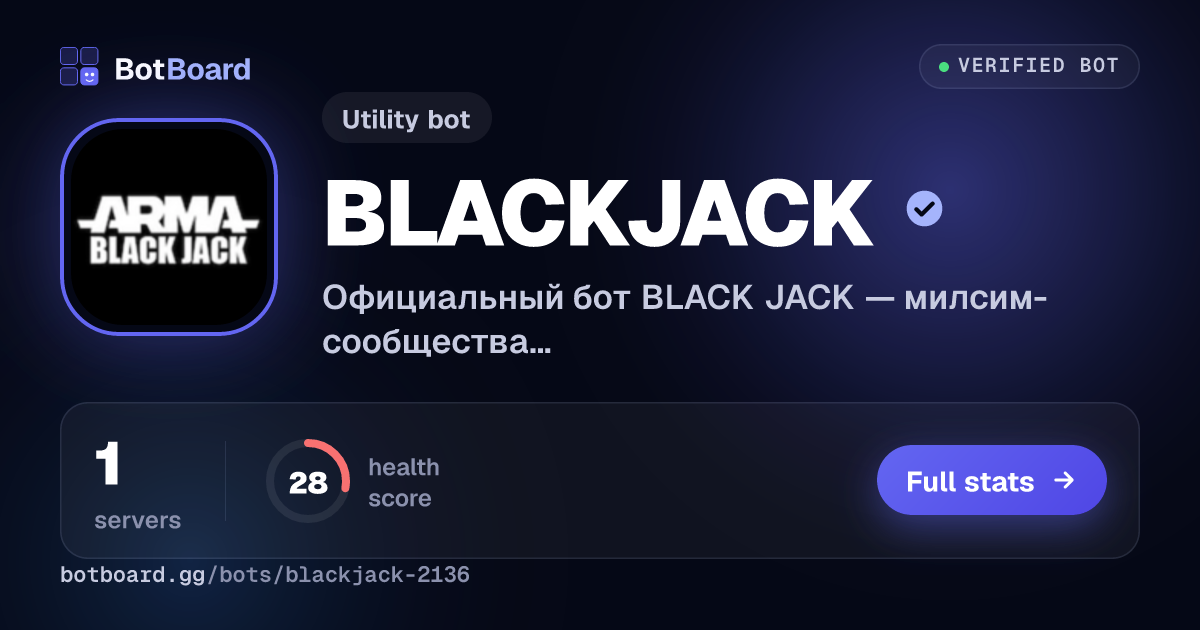 Share card for BLACKJACK