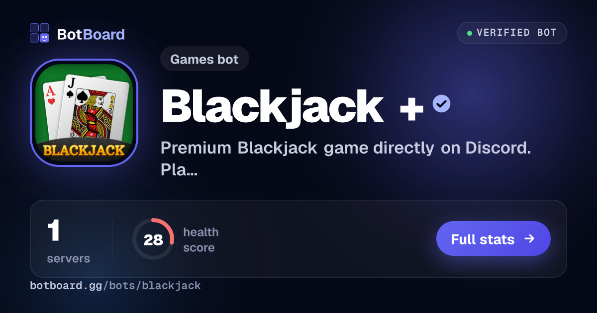 Share card for Blackjack +