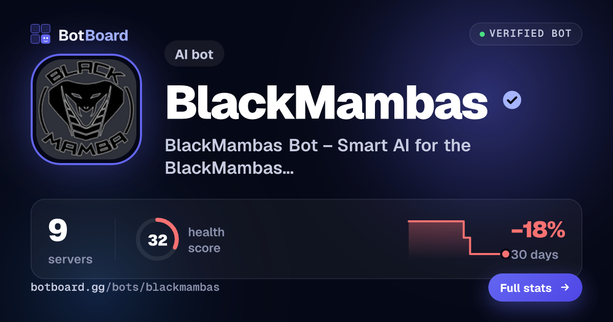 Share card for BlackMambas