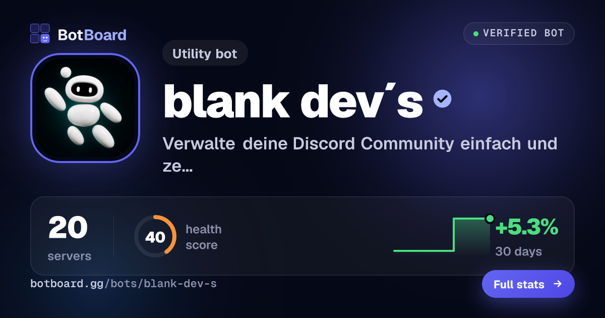 Share card for blank dev´s