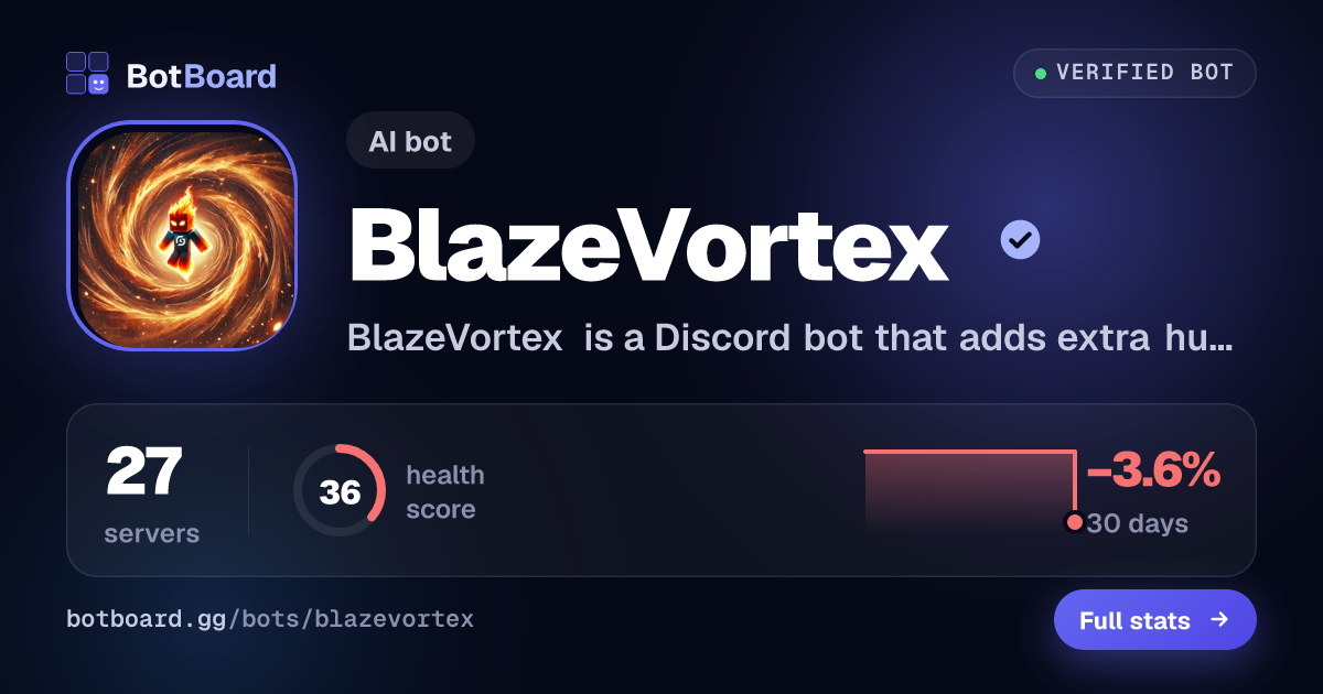 Share card for BlazeVortex