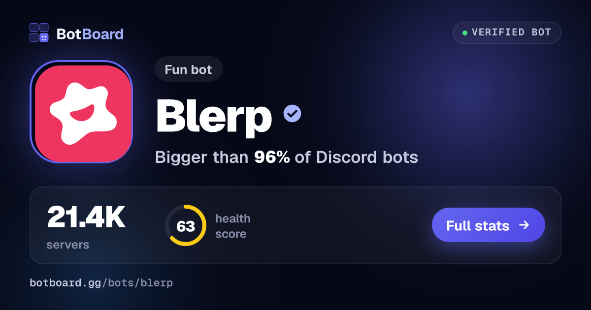 Share card for Blerp