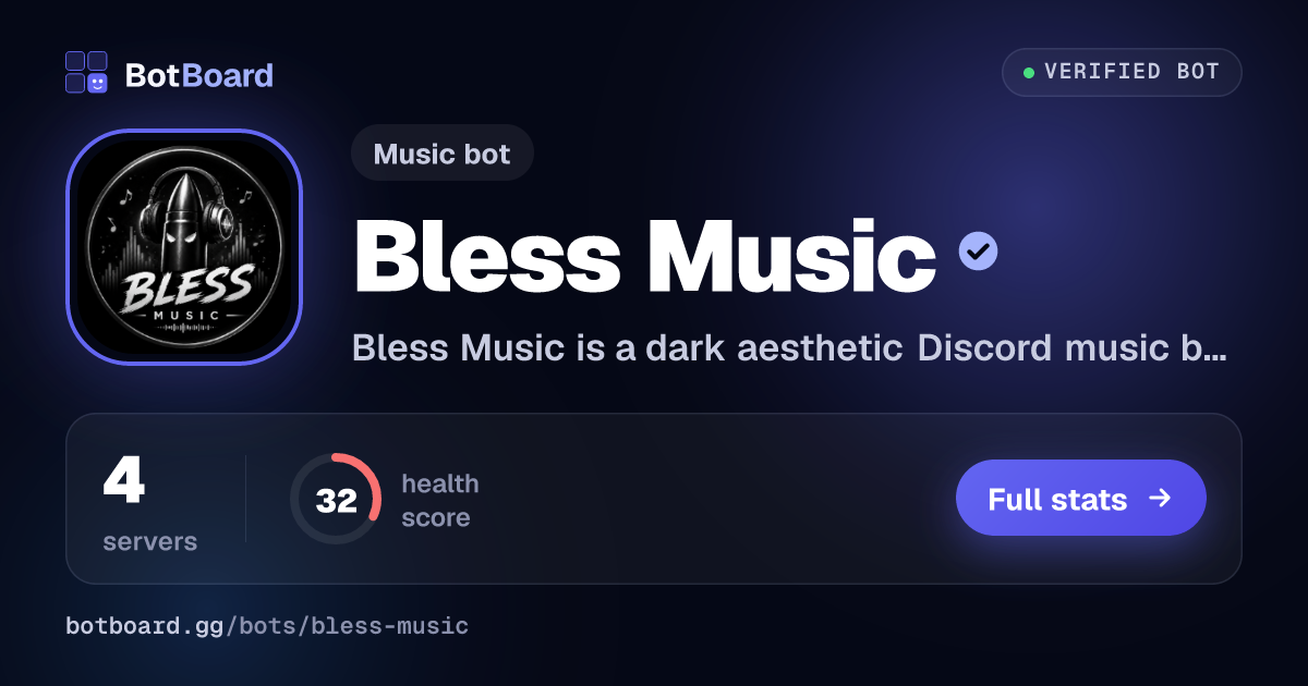 Share card for Bless Music ツ