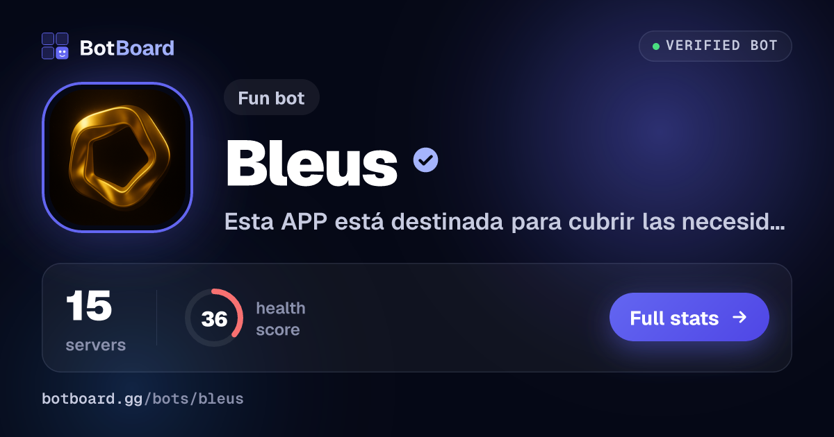 Share card for Bleus