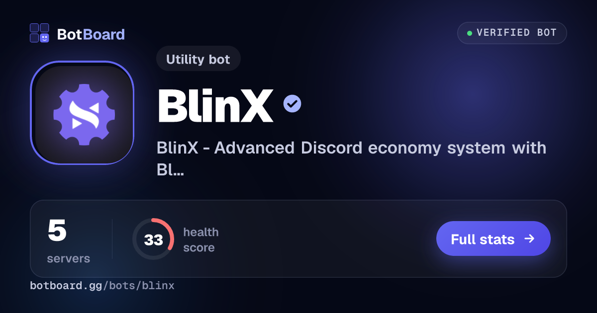 Share card for BlinX