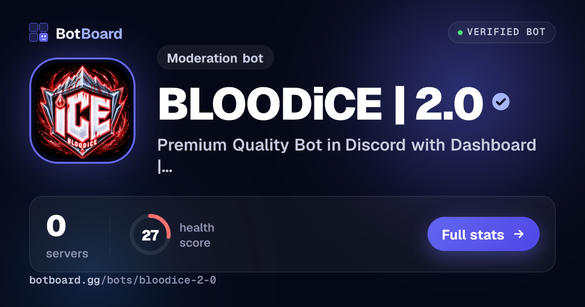 Share card for BLOODiCE | 2.0