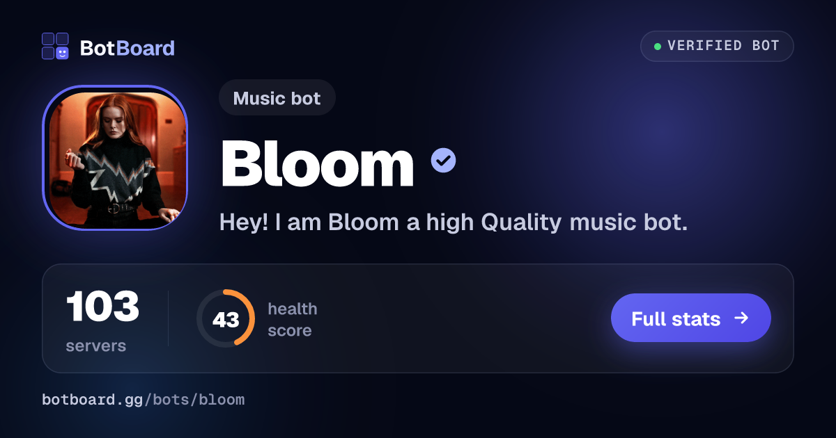 Share card for Bloom