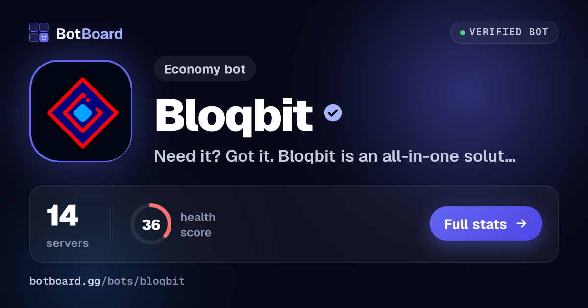 Share card for Bloqbit