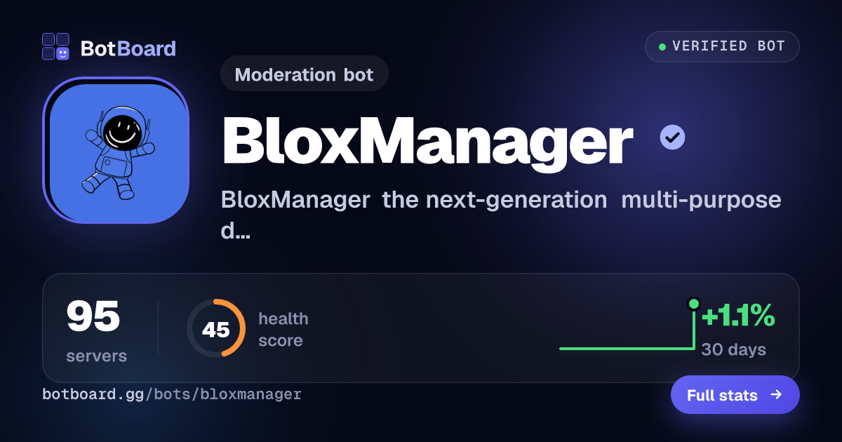 Share card for BloxManager