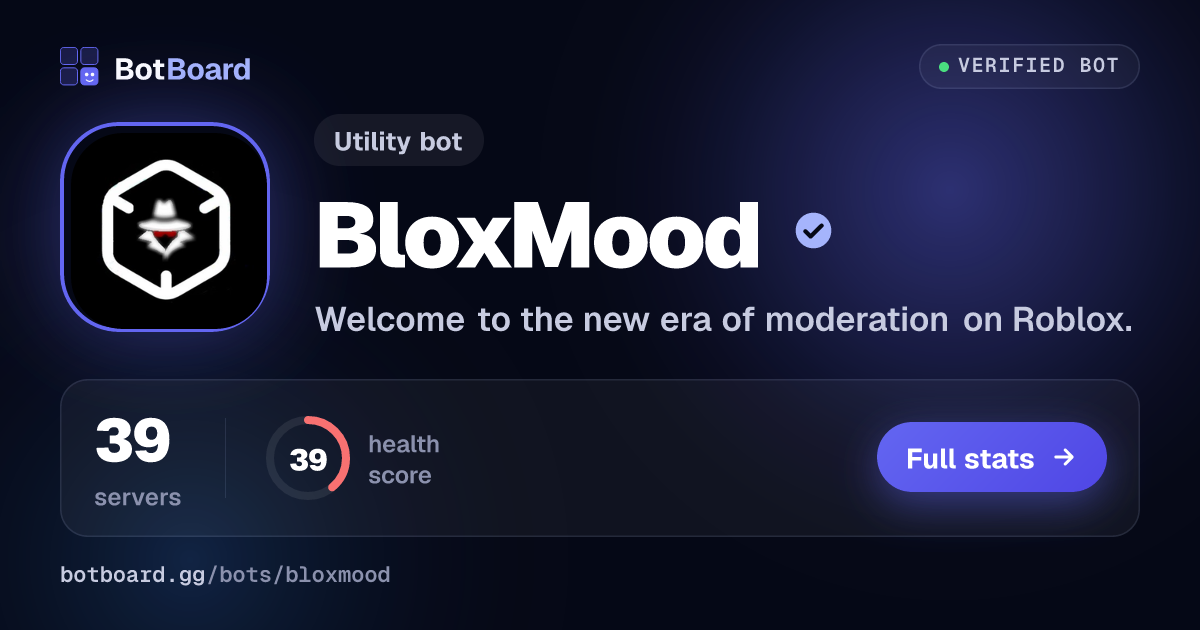 Share card for BloxMood