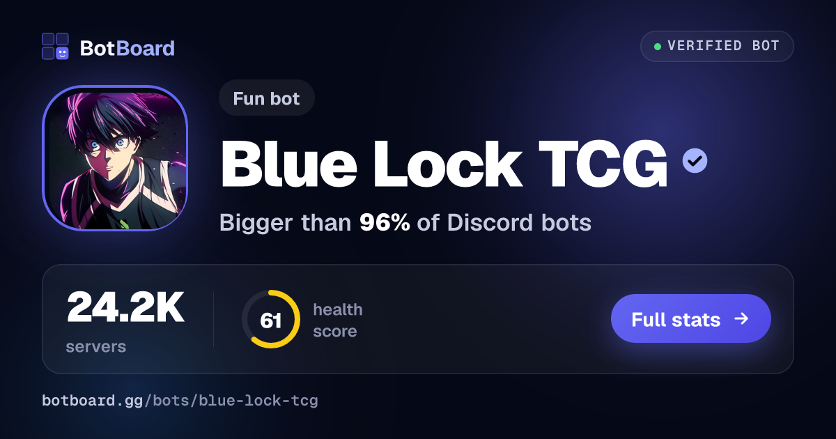 Share card for Blue Lock TCG